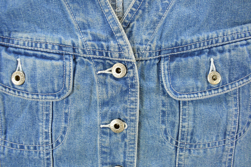 Vintage 2000s Gap Denim Button Up Vest Jacket Women's M