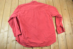 Vintage 1990s Levis Red Denum Button Up Shirt