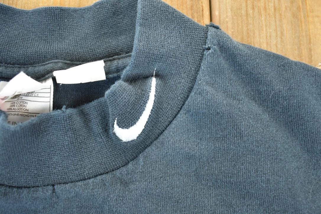 Vintage 1990s Nike Embroidered Mini Swoosh Crewneck Sweatshirt Mens XL