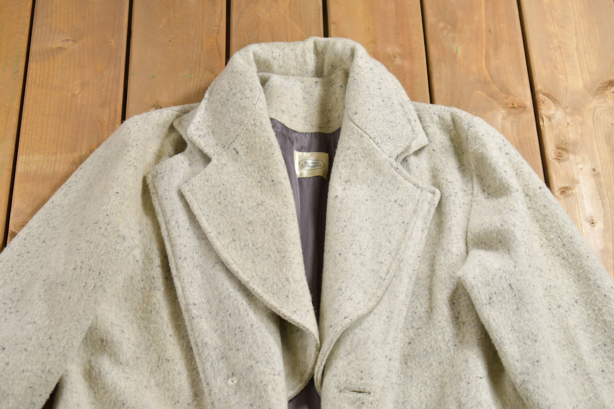Vintage 1960s Jonathan Christopher Full Length Wool Coat Fall Winter Outerwear