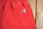 Vintage 1990's Champion Red Track Pants Zipper Cuffs 33 x 30