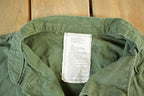Vintage 1976 Army OG-107 Military Sateen Shirt Men's Large