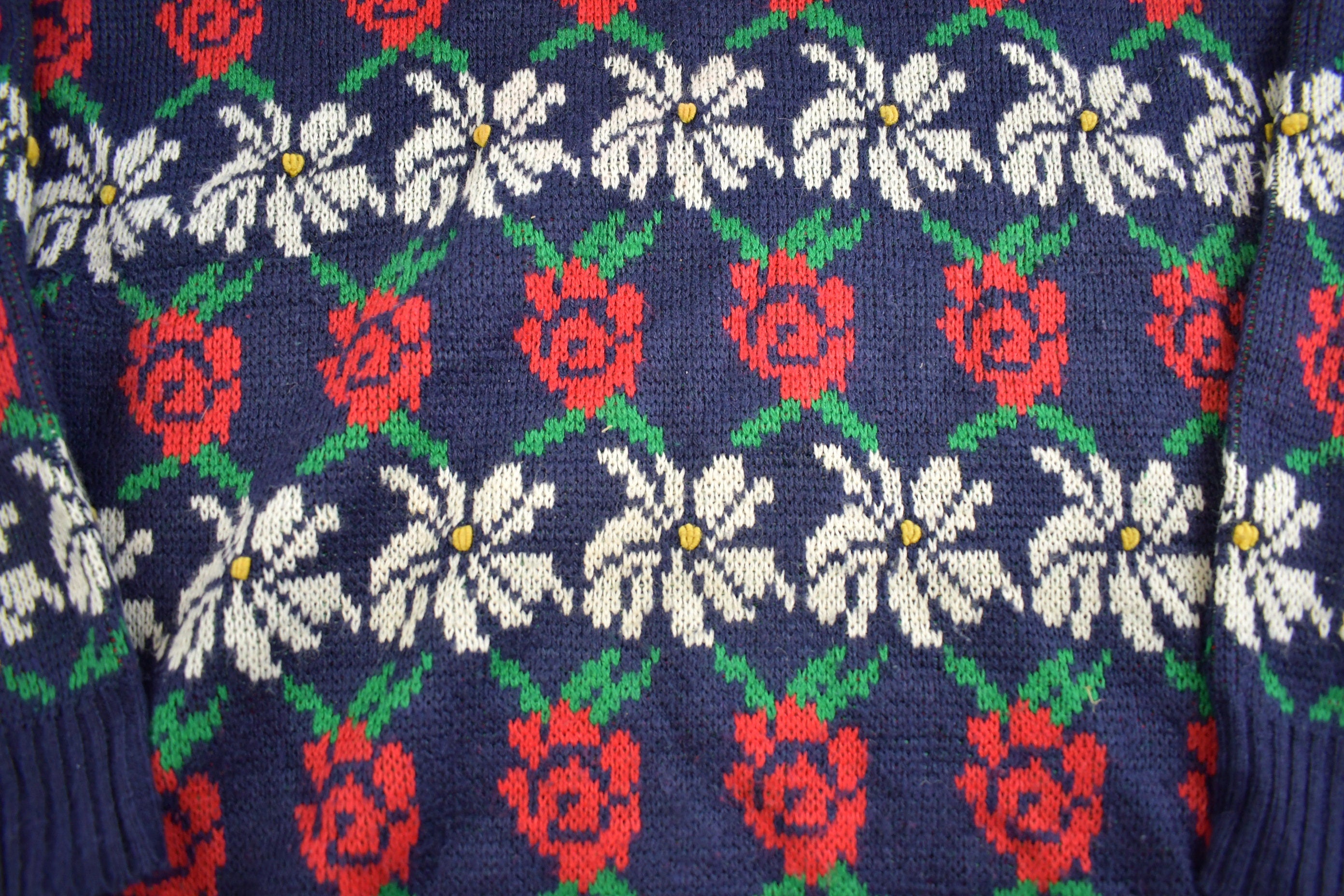 Vintage 1990s Janda Holiday Knit Crewneck Sweater