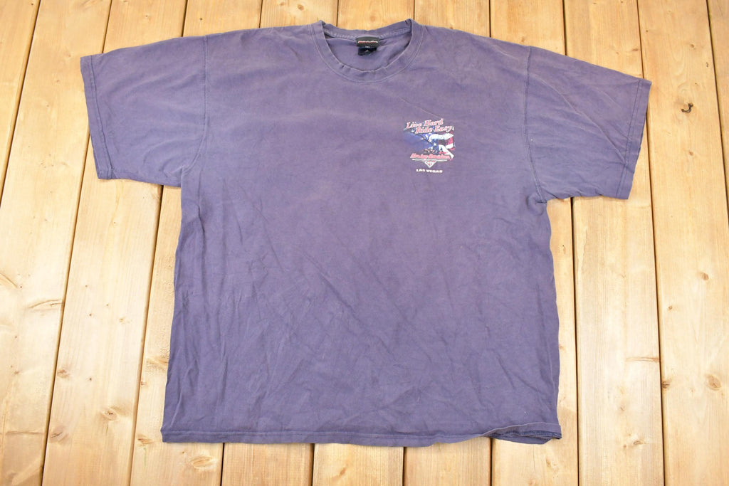 Vintage Y2K Harley Davidson Motorcycles Las Vegas Biker T-Shirt Men's XL