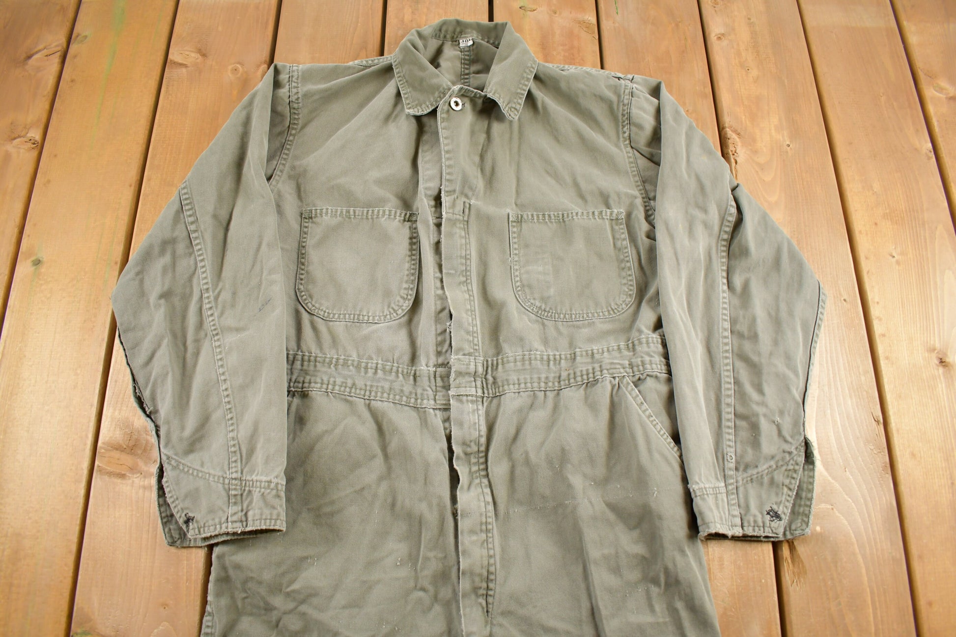 Vintage 1980s Distressed Jumpsuit Size 40