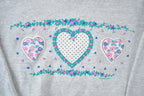 Vintage 1990s Cute Heart Theme V Neck Sweater