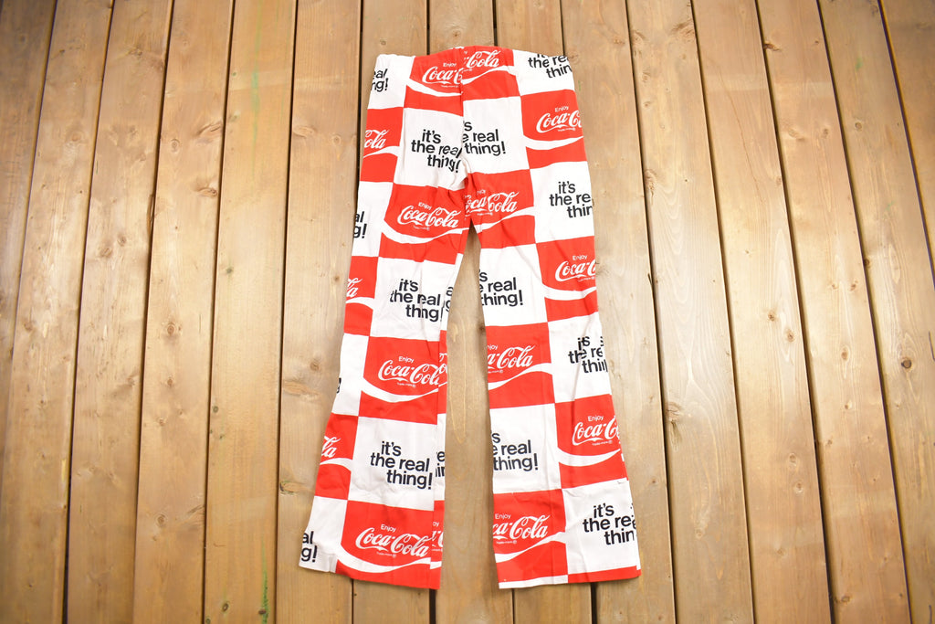 Deadstock Vintage 1970s Coca Cola Flared Trousers Size 32 x 31.5