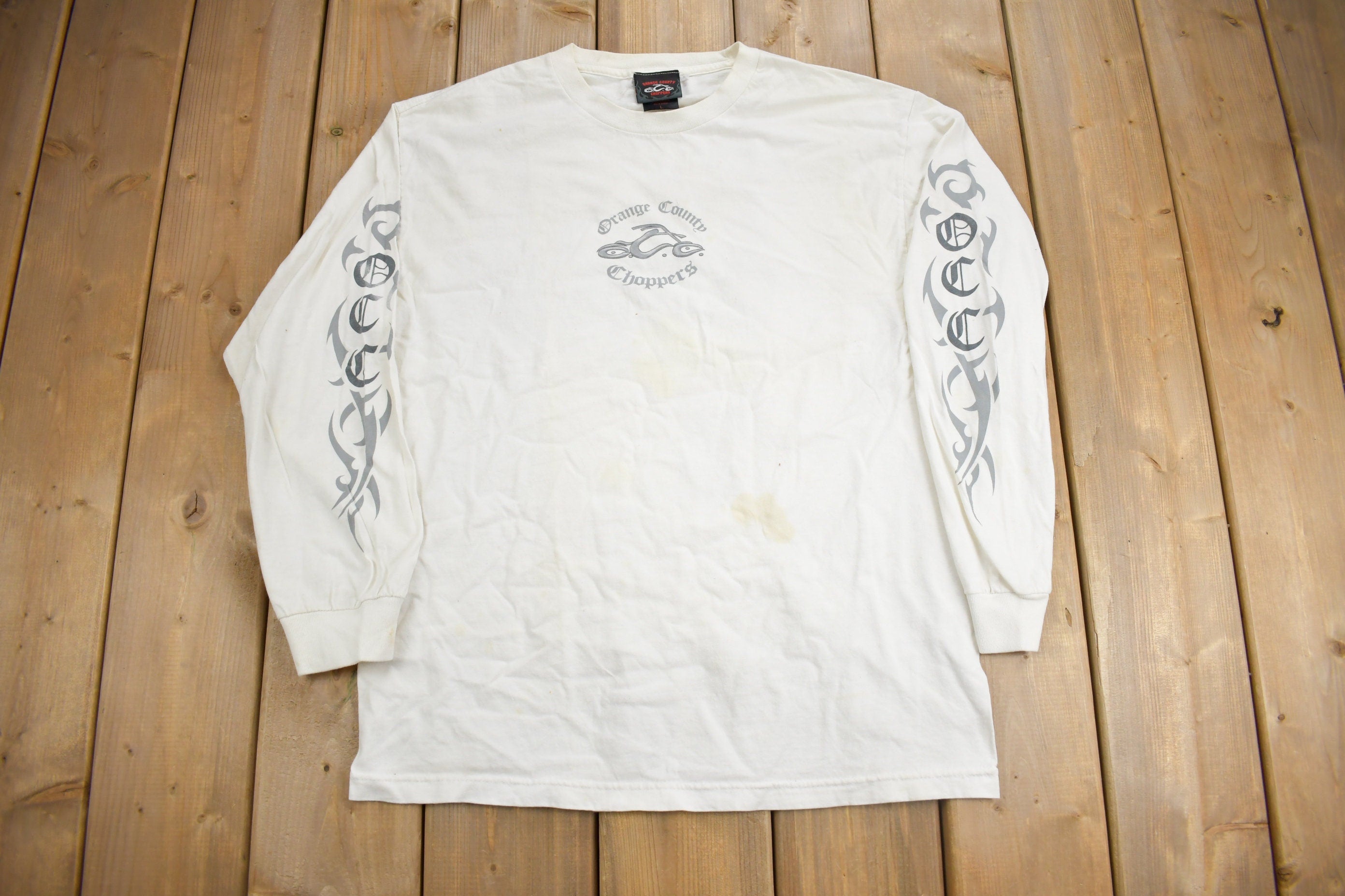 Vintage 2001 Orange County Choppers Long Sleeve Graphic T-Shirt