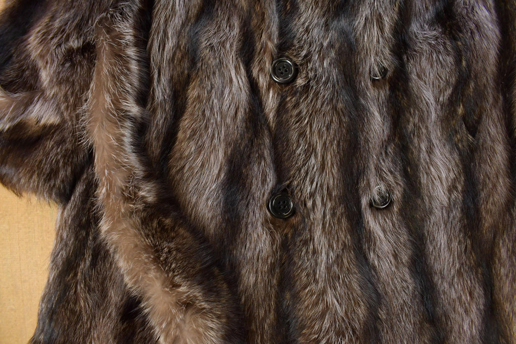 Vintage 1970s Ribneck Furs Fox Fur Coat Men's XL