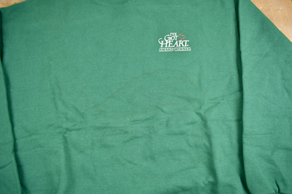 Vintage 1990s I Got Heart Award Winner Graphic Crewneck Sweatshirt