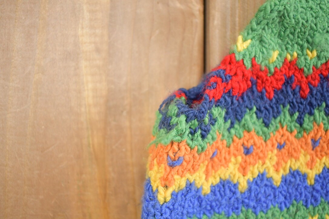 1990s Vintage Abstract Knitted Sweater Vest