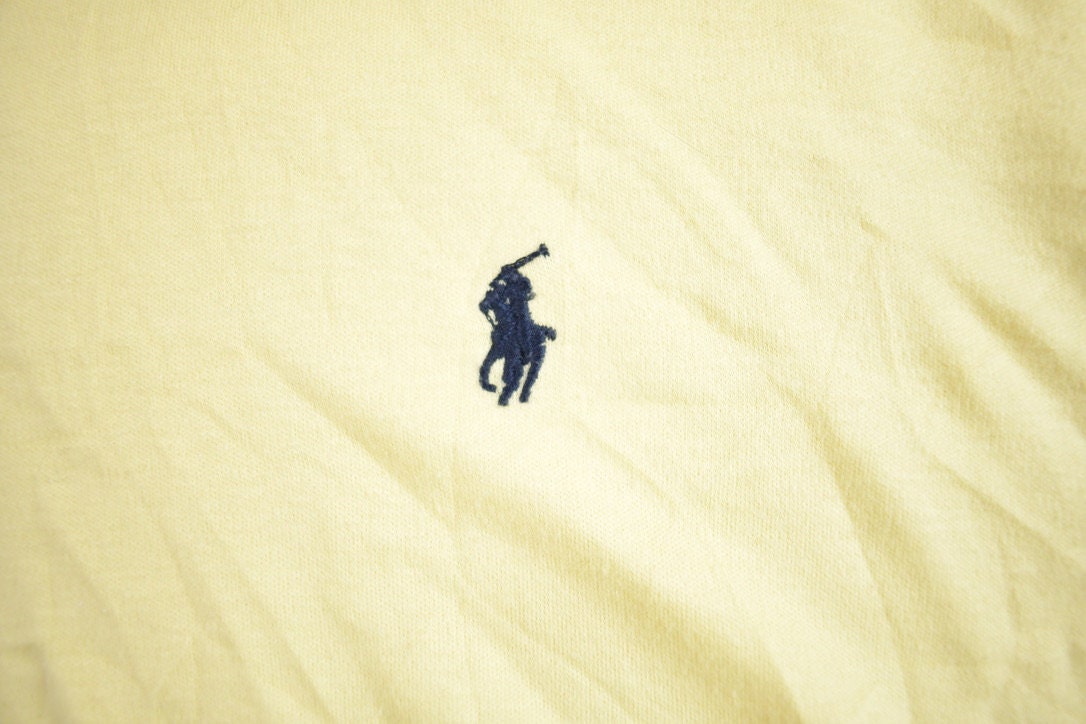 Vintage 1990s Polo Ralph Lauren Turtle Neck Sweatshirt Made In USA