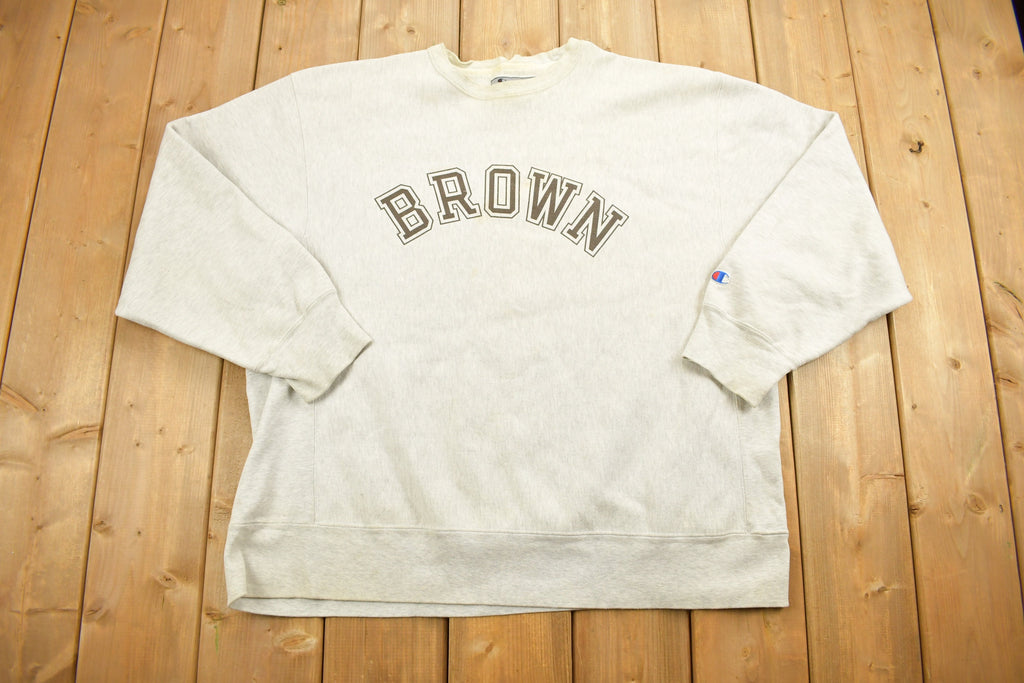 Vintage 1990s Champion Brown University Graphic Crewneck