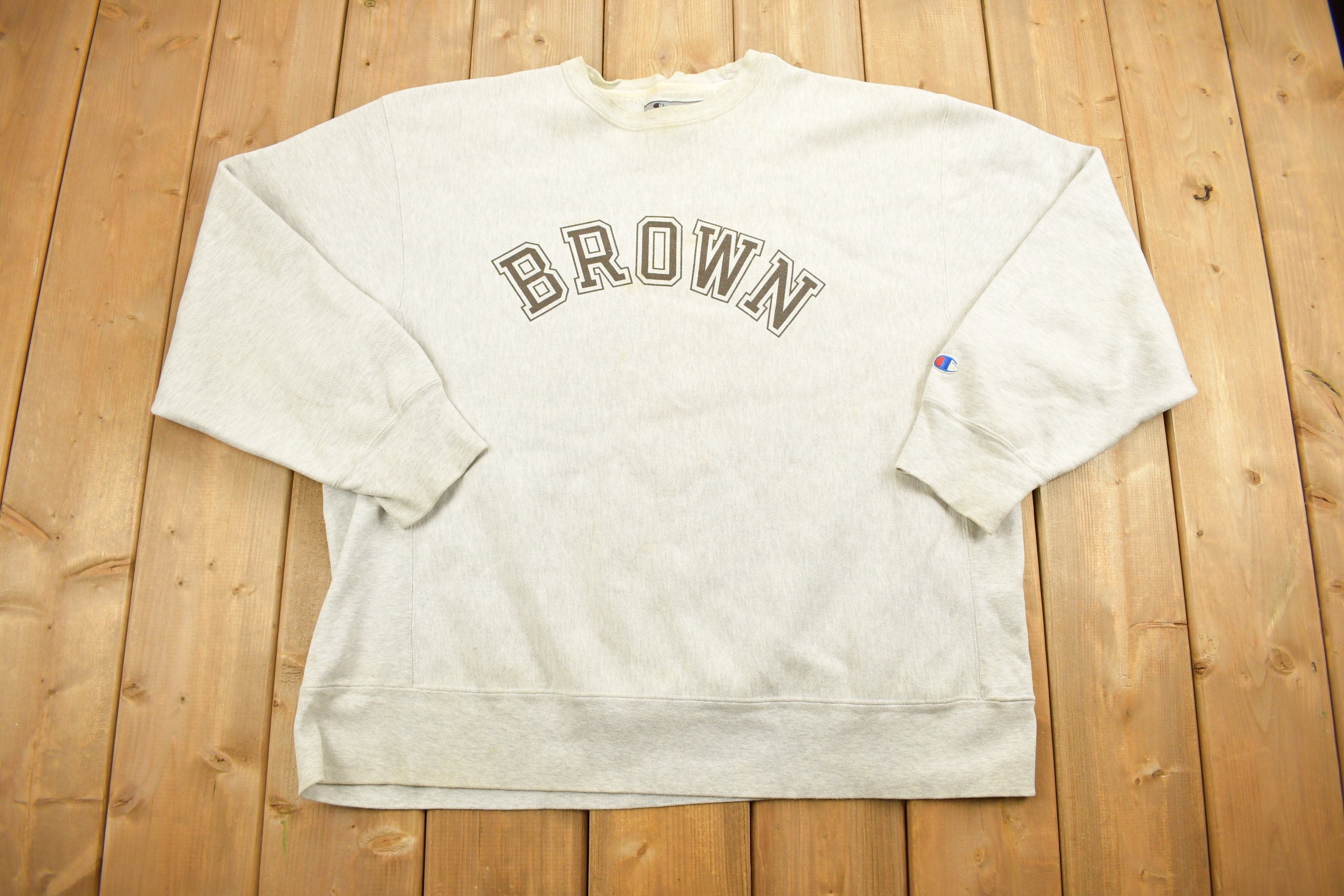 Vintage 1990s Champion Brown University Graphic Crewneck