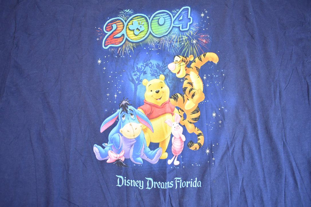 Vintage 2004 Winnie The Pooh Disney Dreams Florida Graphic T-Shirt