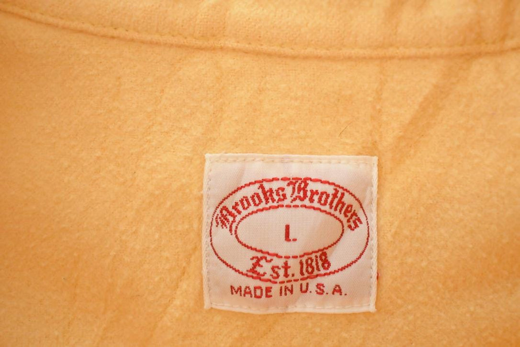 Vintage 1970s Brooks Brothers Flannel Button Up Shirt Men's XL
