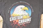 Vintage 1990s Revtech Custom Chrome Bald Eagle Motorcycle Souvenir T-Shirt Men's M