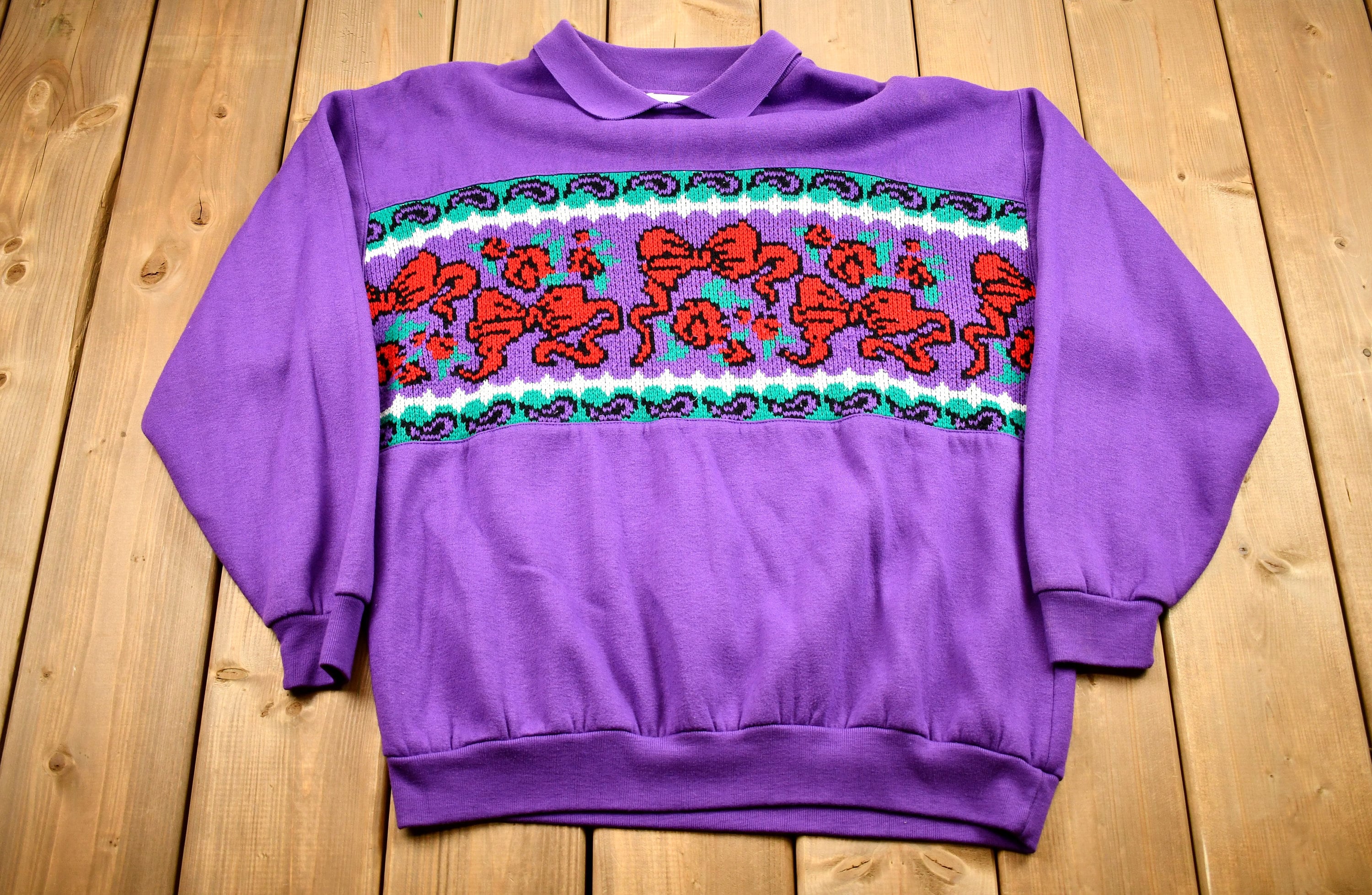 Vintage 1990s Lauren Brooke Collared Crewneck