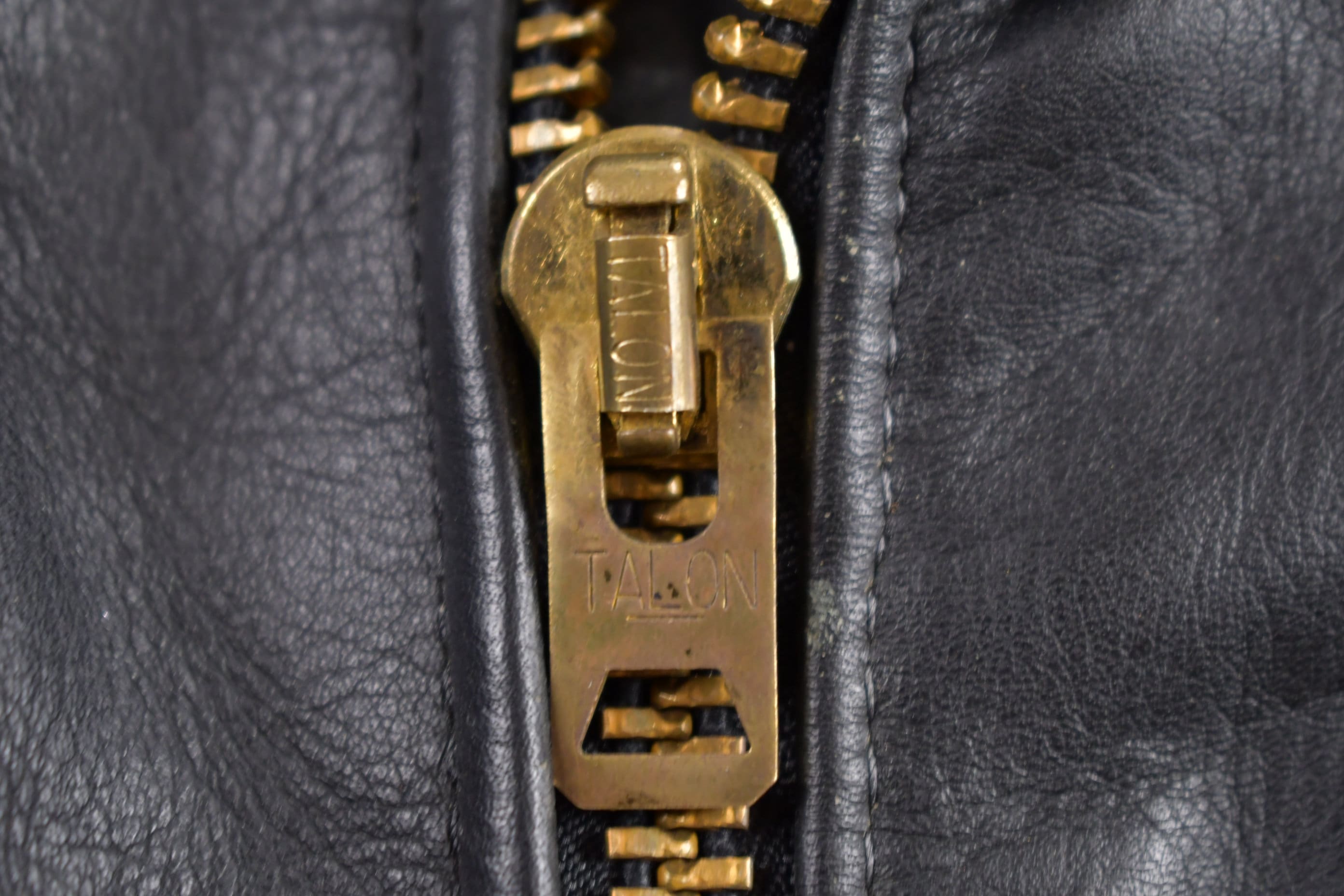 Vintage 1970s Branded Garments Leather Biker Jacket