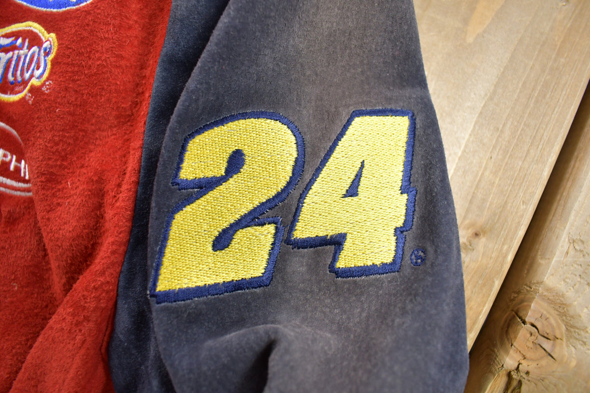 Vintage 1990s Chase Authentics Suede Dupont Nascar Racing Jacket