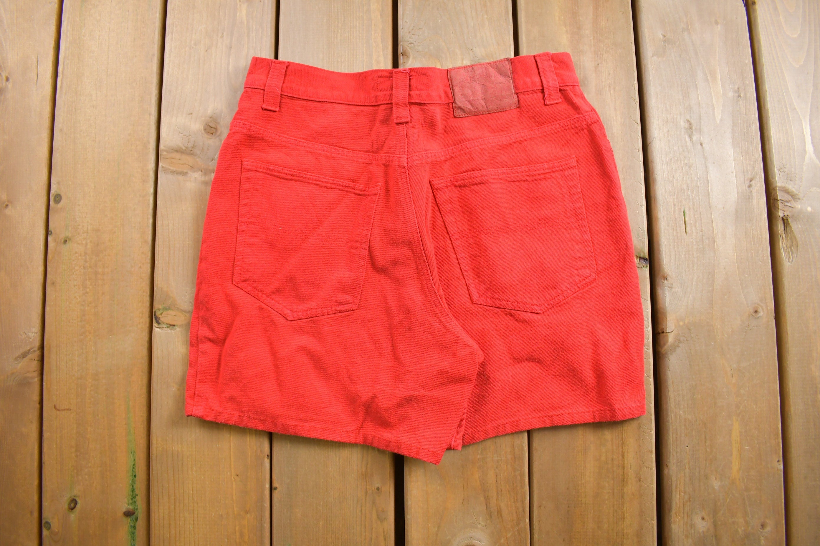 Vintage 1990s Benchline Red Denim Shorts