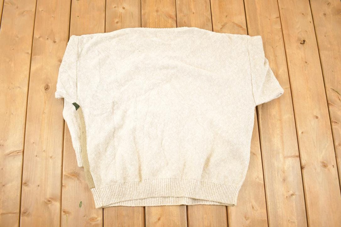 Vintage 1990s Field Gear Cable Knit Crewneck Sweater Men's XL