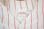 Vintage 1990s USA Striped Button Up Baseball Jersey