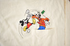 Vintage 1990s Disney Mickey And Goofy Embroidered Long Sleeve T-Shirt