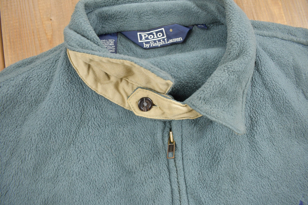 Vintage 1990s Polo Ralph Lauren Zip Up Polartec Fleece Sweater