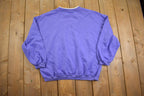 Vintage 1990s Flower Embroidery Cute Grandma Style Crewneck Sweater Made In USA - Large