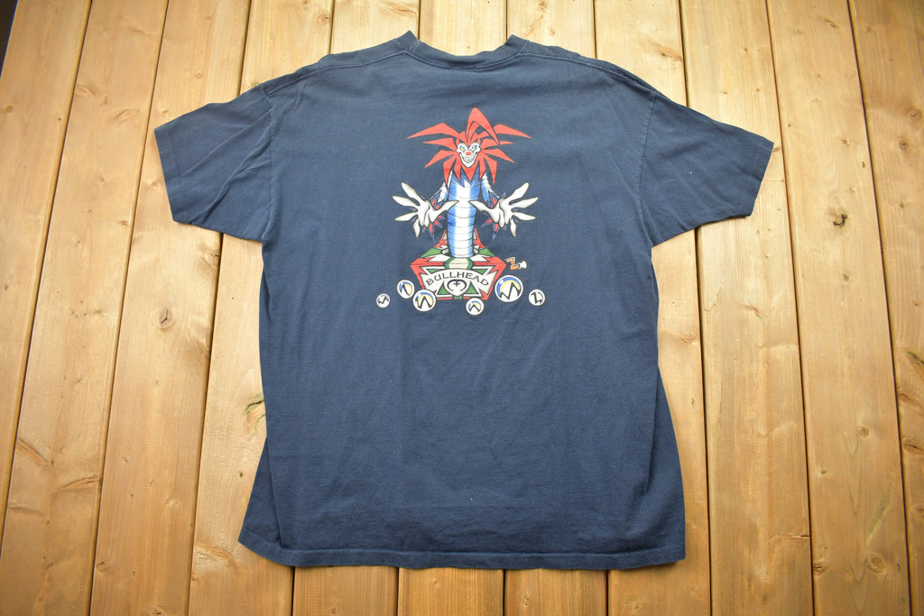 Vintage 1990s Bullhead Denim Clown Graphic T Shirt