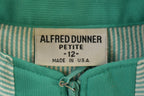 Vintage 1980s Alfred Dunner Pin Stripe Full Zip Windbreaker