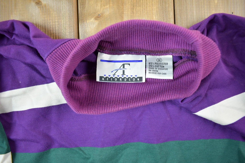 Vintage 1990s Striped Crewneck Sweatshirt