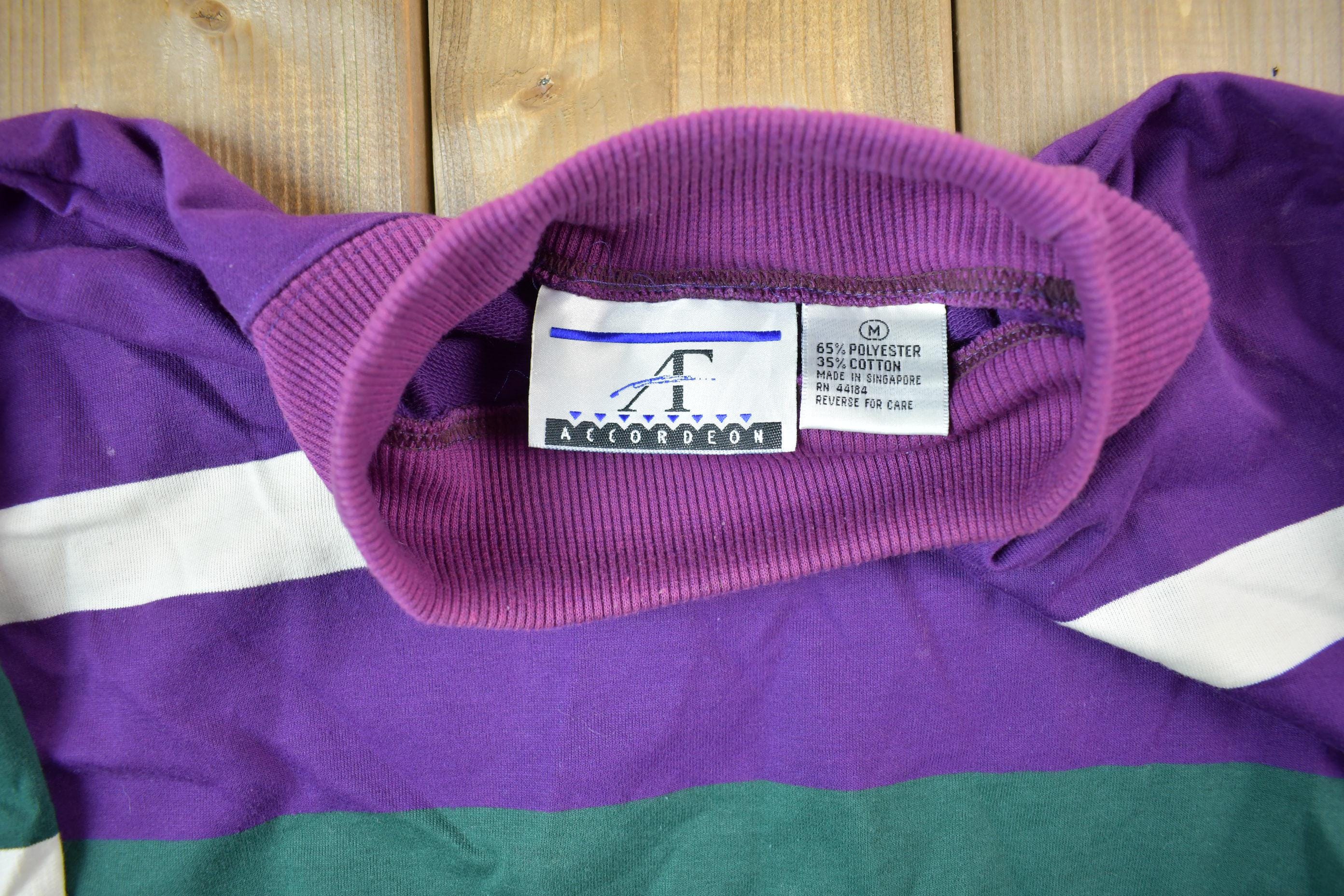Vintage 1990s Striped Crewneck Sweatshirt