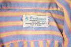 Vintage 1970s Guardsman Formal Striped Button Up Long Sleeve Shirt /
