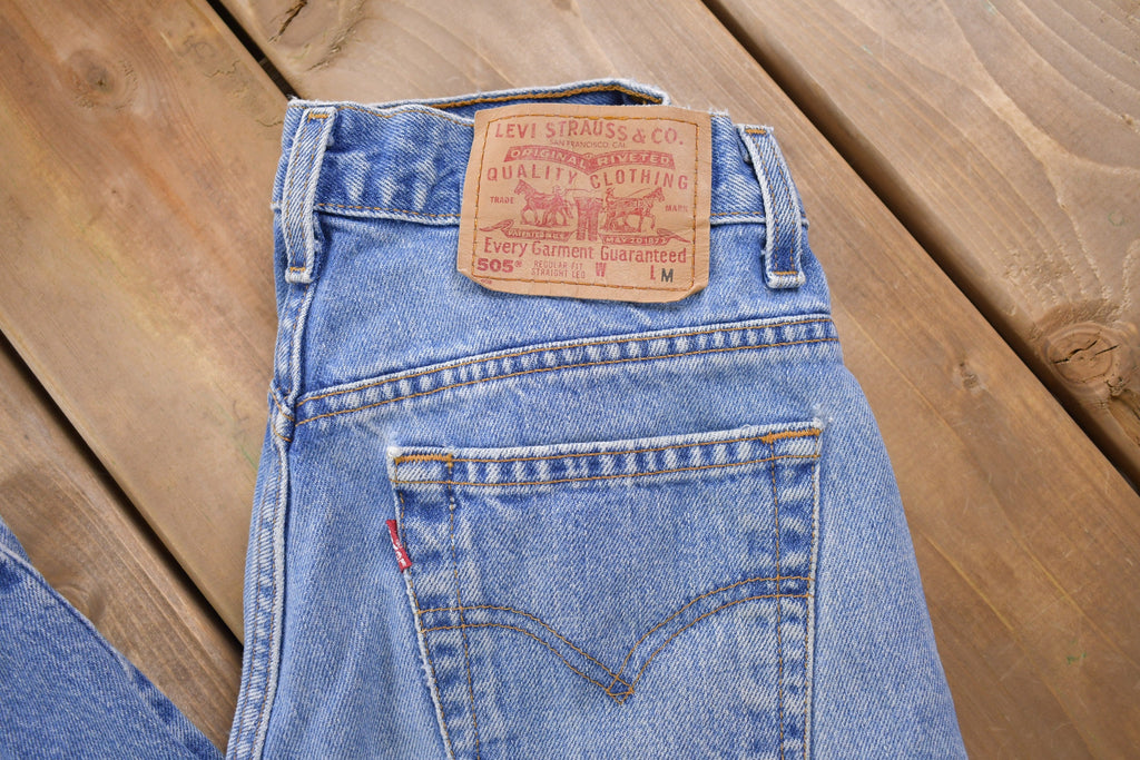 Vintage 1990s Levi's 505 Red Tab Blue Jeans Size 26 x 29