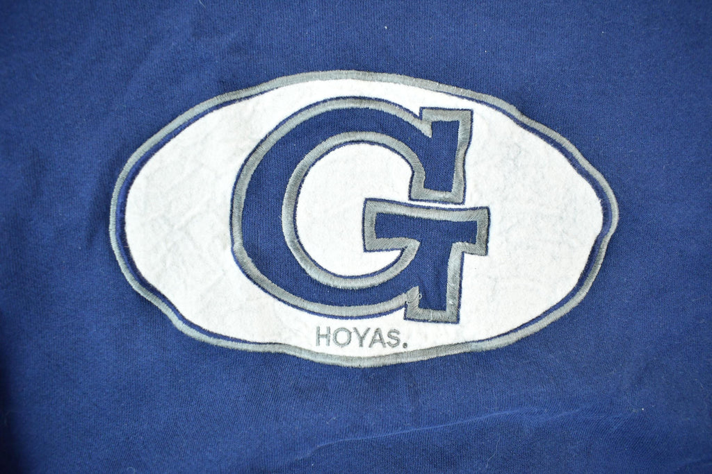 Vintage 1990s University of Georgetown Hoya's Collegiate Crewneck Sweatshirt Men's Large  NCAA Sweatshirt  Sportswear  Made In USA