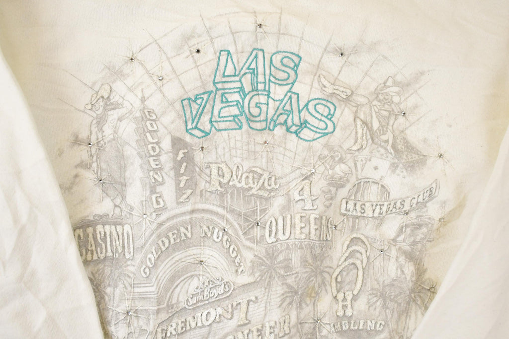 Vintage 1990s Las Vegas Graphic Print Crewneck Sweatshirt Mens S