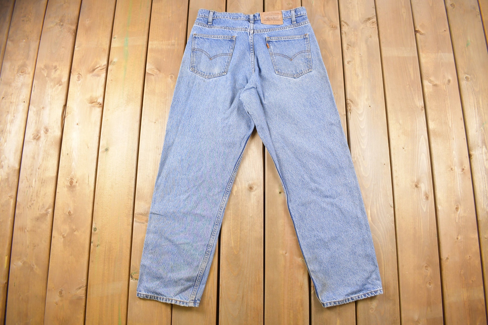Vintage 1980s Levi's 550 Orange Tab Denim Jeans Size 32 x 29
