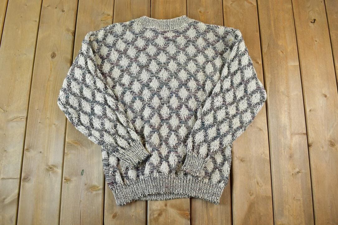 Vintage 1990s Sweater Graphix Knit Crewneck Sweater