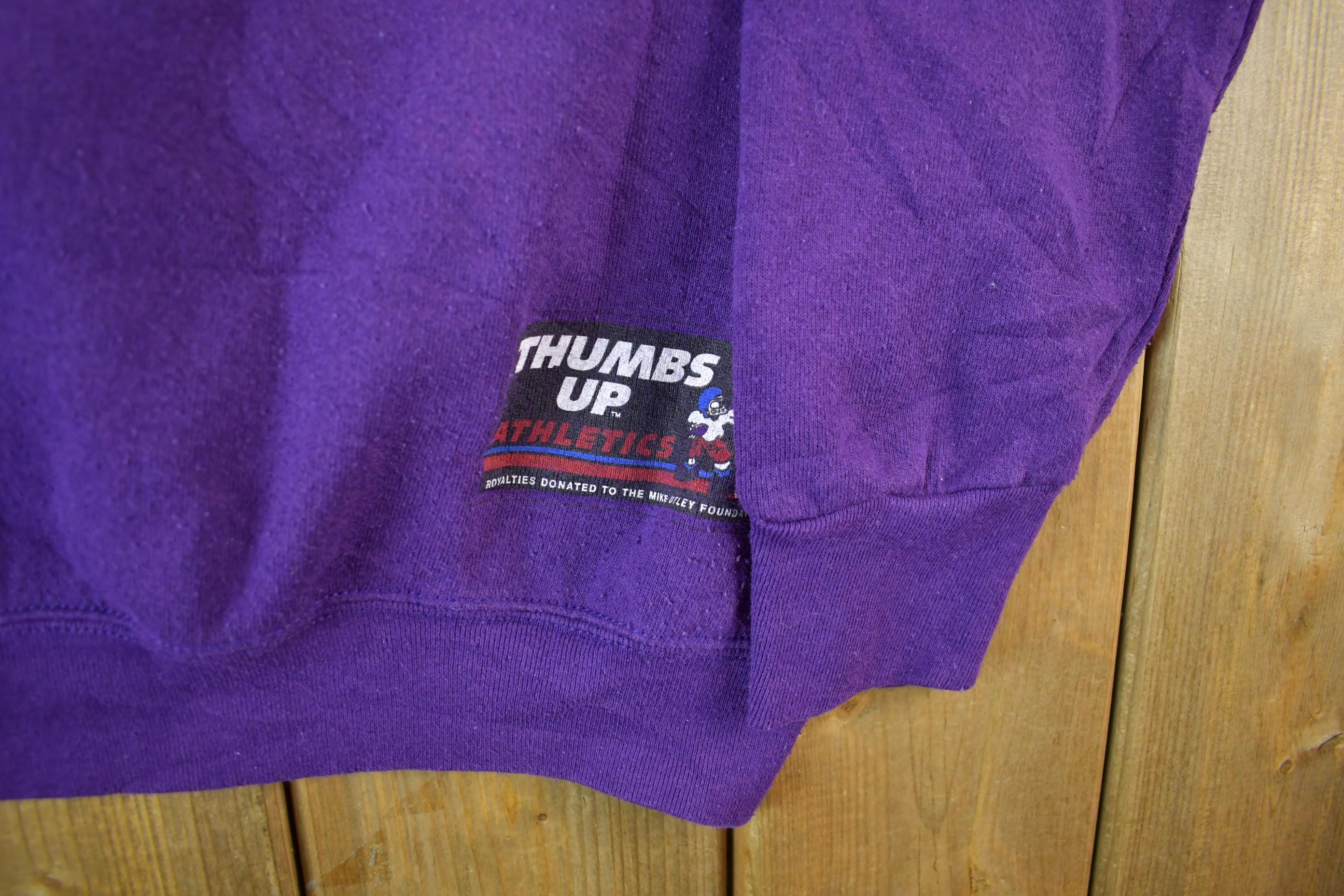 Vintage 1990s Minnesota Vikings NFL Crewneck Sweatshirt Men's Large