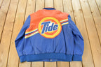Vintage 1990s Jeff Hamilton Tide Racing Leather Bomber Jacket Men's Large
