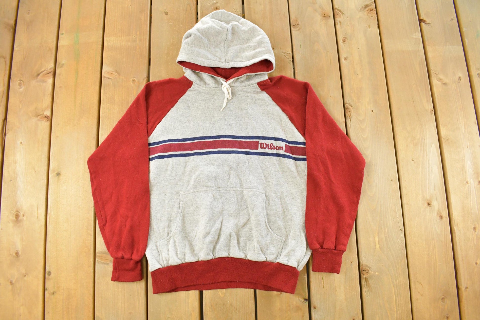 Vintage 1980s Wilson Blank Sweatshirt Hoodie Men's XS / 90s Crewneck / Made In USA / Essential / Streetwear / 90s Blank / Wilson Vintage