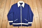 Vintage 1970s Puritan Spear Collar Zip Up Shirt Light Jacket