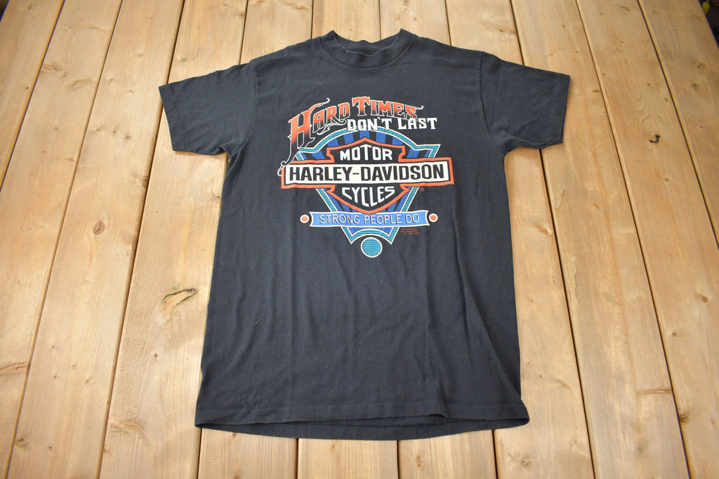 Vintage 1991 Harley Davidson Maui Cycle Company Kaanapali Single Stitch 3D Emblem T-Shirt Made In USA