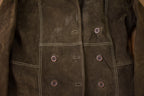 Vintage 1980s BB Dakota Suede Leather Double Breasted Jacket