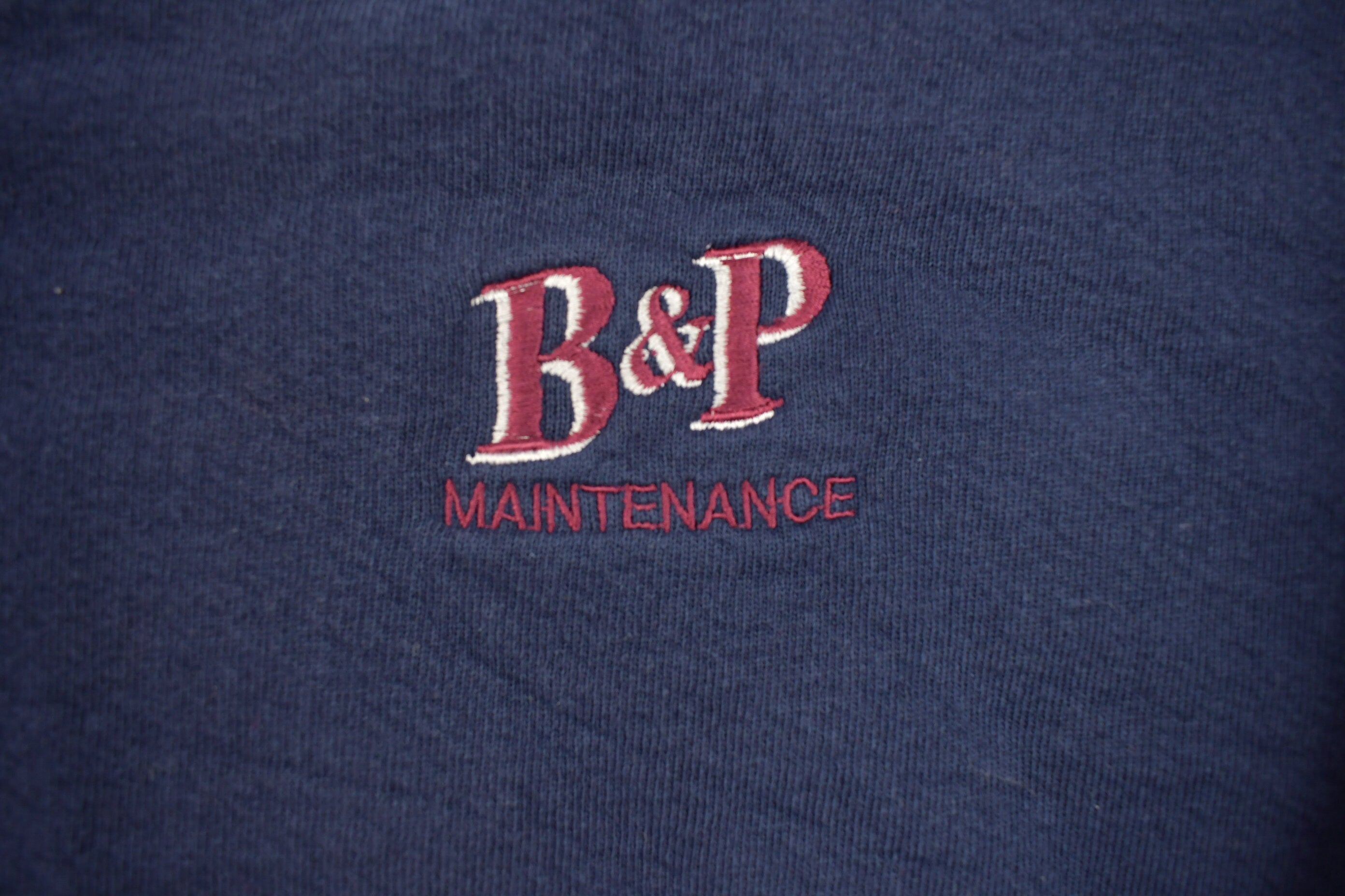 Vintage 1990s B&P Maintenance Crewneck Sweatshirt