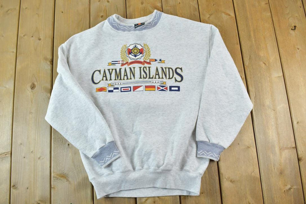 Vintage 1990s Cayman Island Crewneck Sweatshirt Made In USA