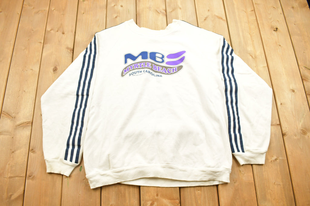 Vintage 1990s Myrtle Beach South Carolina Crewneck Sweatshirt / 90s Crewneck / Souvenir Sweater / Streetwear / Travel And Vacation / 1999