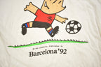 Vintage 1992 Barcelona Olympics Soccer Theme Graphic T Shirt